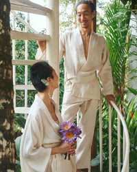 Shen Pant, Linen, Pearl, view 4