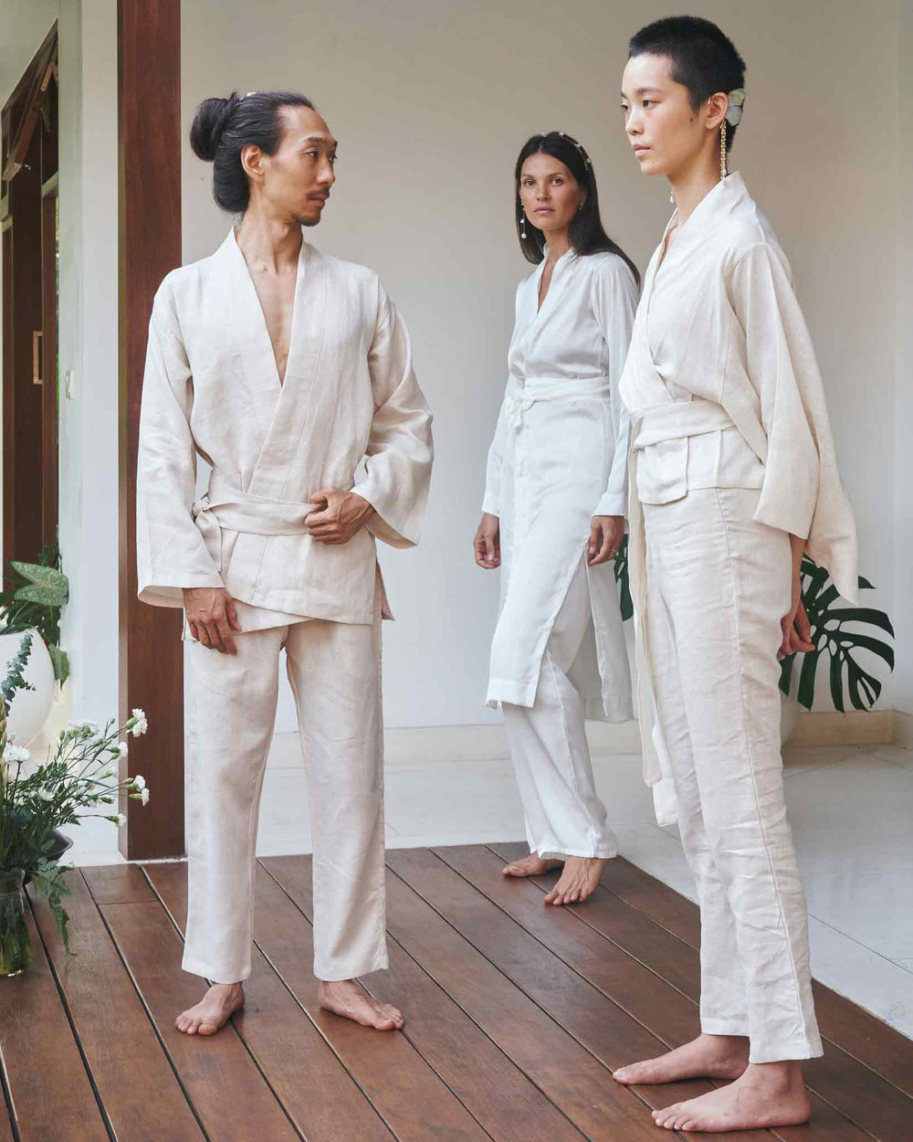 Shen Pant, Linen, Pearl, view 8
