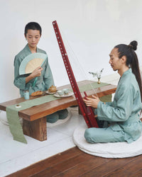 Shen Pant, Linen, Sage, view 6