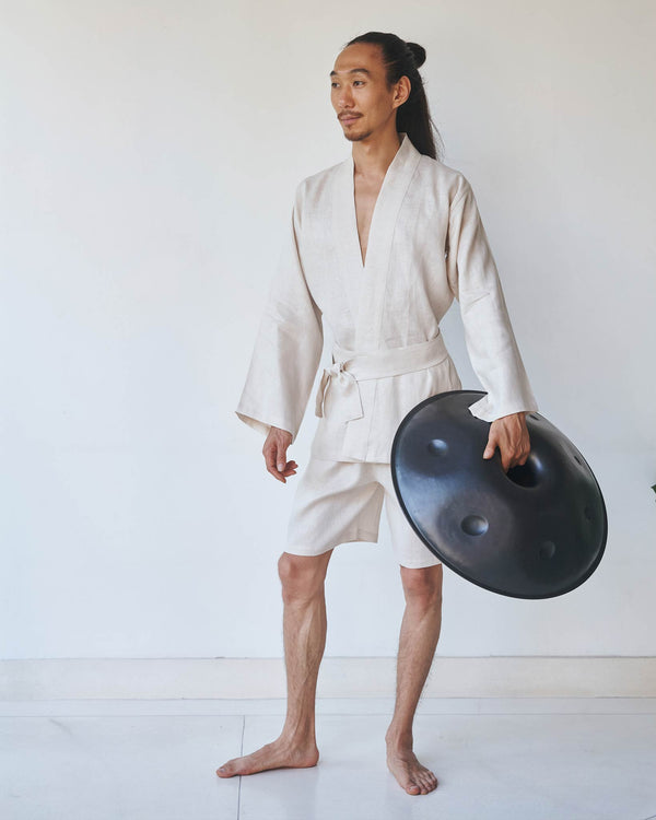 Shen Short, Linen, Pearl