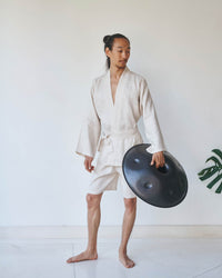 Shen Short, Linen, Pearl, view 2