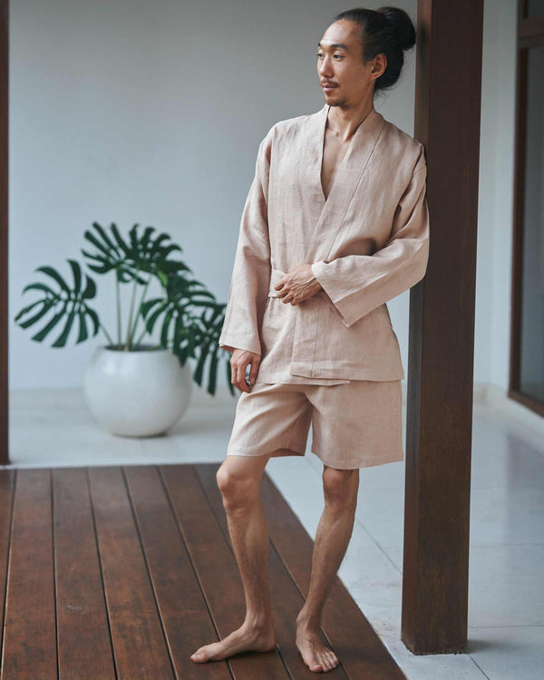 Shen Short, Linen, Tan