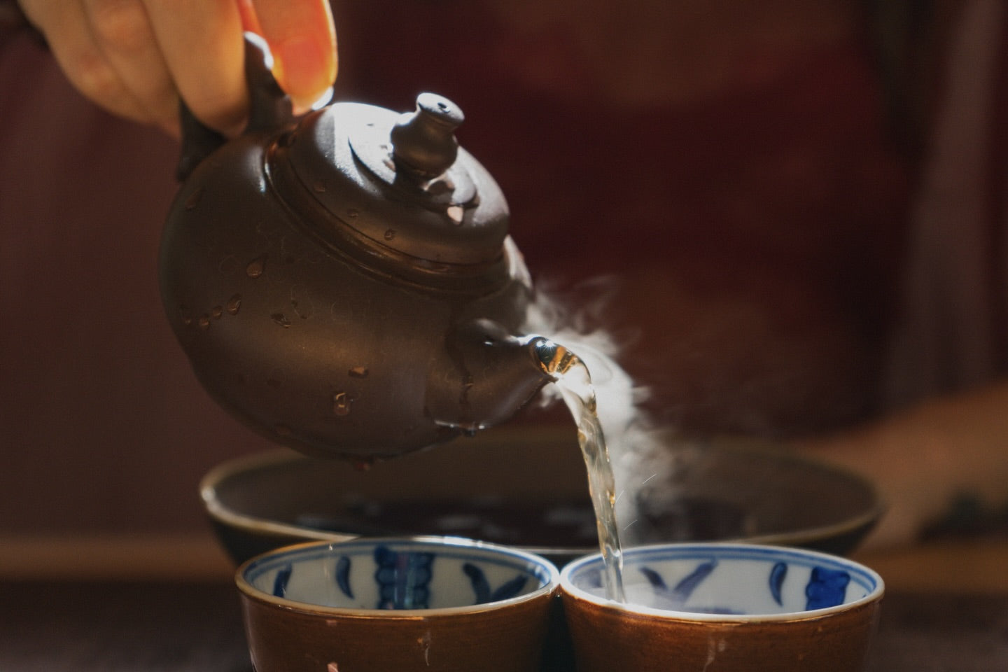 Tea poured at the Yangsheng Cha Dao table