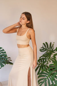 Sia Top - Ecovero - Beach Beige Tiyara LLC