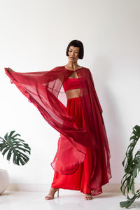 Ting Pants in Red Peony