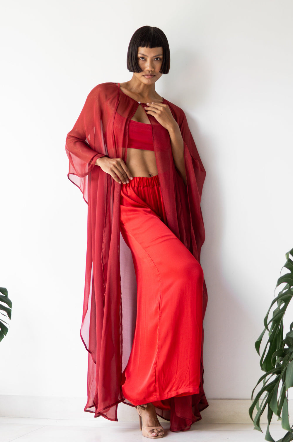 Ting Pants in Red Peony