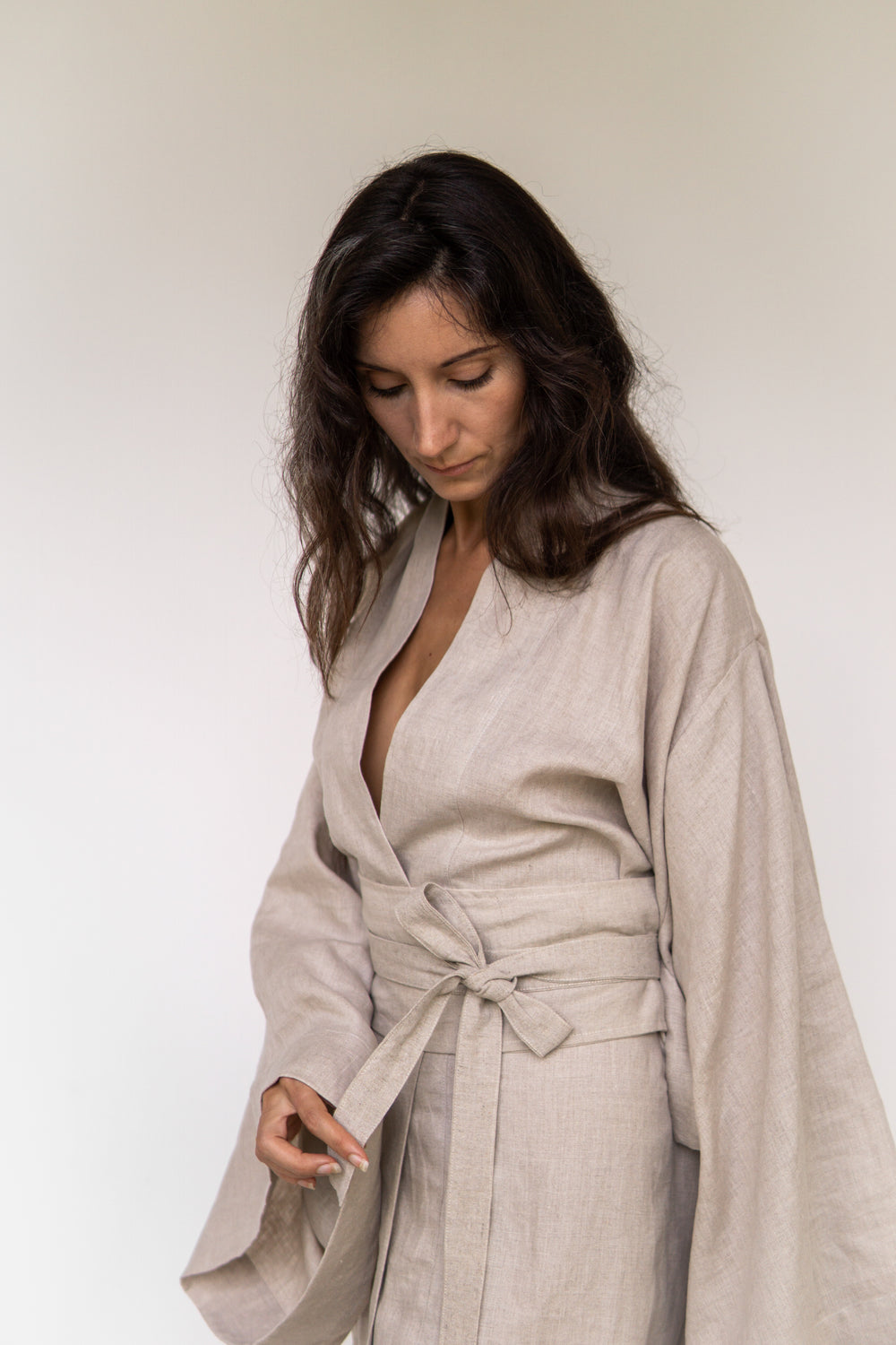 Obi Belt, Linen, Natural Linen, view 4