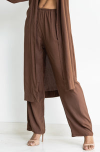Lin Pants, Premium Rayon, Earth Cacao, view 5