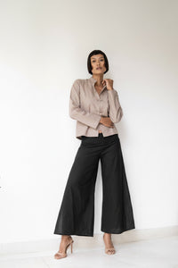 Yori Pant, Linen, Black Jade