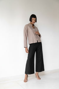 Yori Pant, Linen, Black Jade, view 4