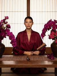 Aset Dua Kimono in Red Cherry