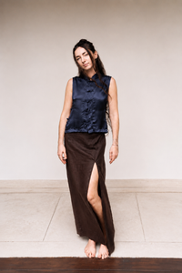 Makoto Skirt in Dark Brown